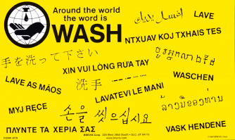 Around The World, Sink A Germ Reminder Card