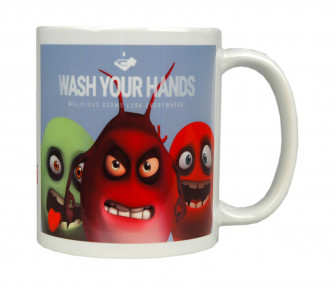Germs, Wash Your Hands Mug, 11 oz