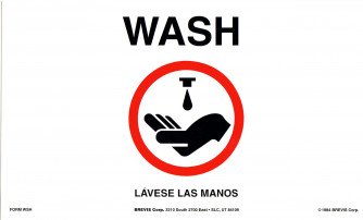 Wash/Handwash Precautions , 2-sided