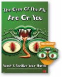 P171.PL Eyes of the Flu Poster, Laminated 
