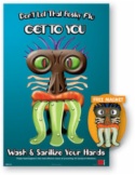 P172.PL Don't Let That Pesky Flu Poster, Laminated 