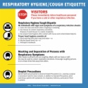 RHC7 Respiratory Hygiene/Cough Etiquette Sign, English