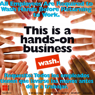 Restroom Sticker - Hands on Business 5