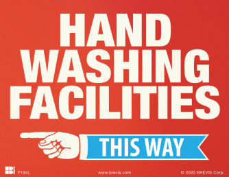 Handwashing Facilities This Way (Left)