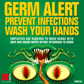 Germ Alert Sticker