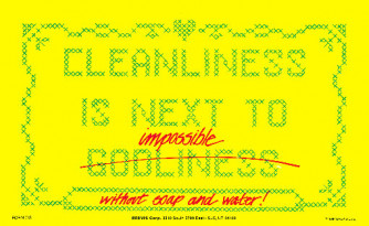 Cleanliness is next... Reminder Card