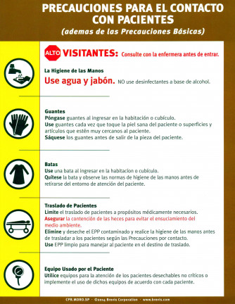 Contact Precautions MDRO Spanish w Lamination