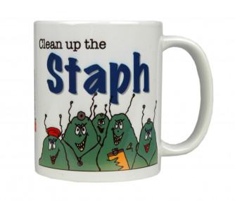 Clean Up The Staph Mug #2, 11 oz.