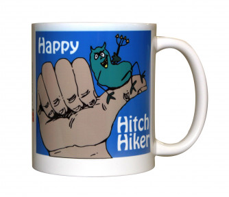 Happy Hitch Hiker Mug, 11oz