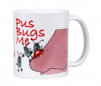 Pus Bugs Me Mug, 11 oz