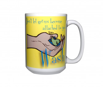 Don't Let Germs Become Attached Mug, 15oz