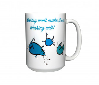 Wishing Won't Make It So Mug, 15oz