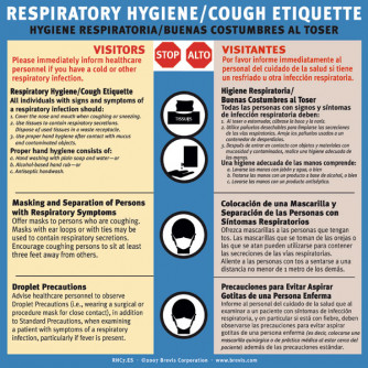 Respiratory Hygiene Bilingual Laminated