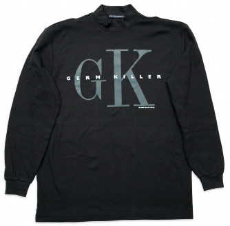 Germ Killer T-shirt. Black with long sleeves.