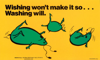 Wishing Won't Make.../Don't Let Germs... Poster