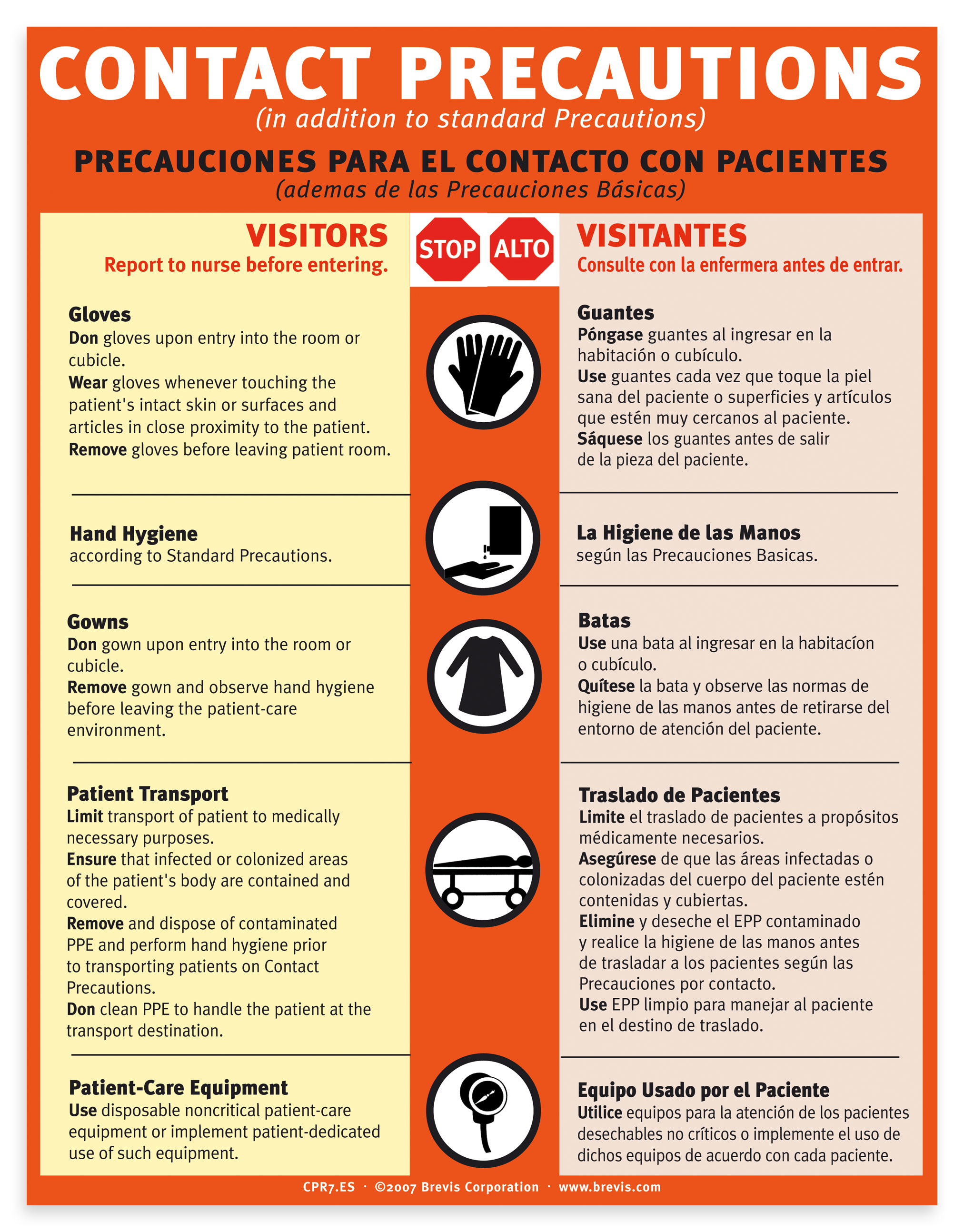 contact-precautions-english-spanish-plastic-laminated-brevis
