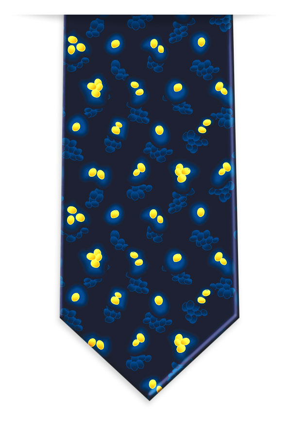 MRSA Neck Tie in Blue and Gold - Brevis